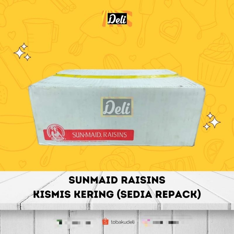 

Sunmaid Raisins Kismis Kering Repack Timbangan 500gr