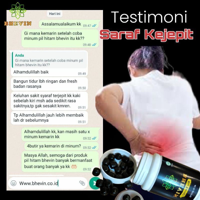 obat sendi dan saraf bhevin bio energi pil hitam