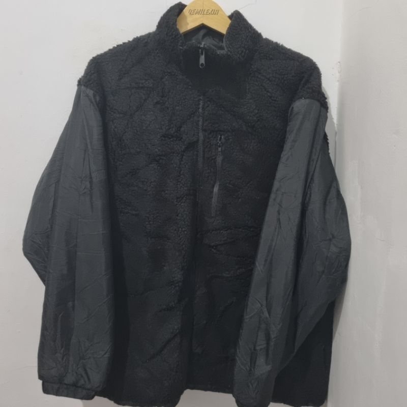 Jaket Tebal Down Sherpa Reversible Bulu Angsa Bulang, Jaket Outdoor Pria Wanita - Emma Clothes Size 