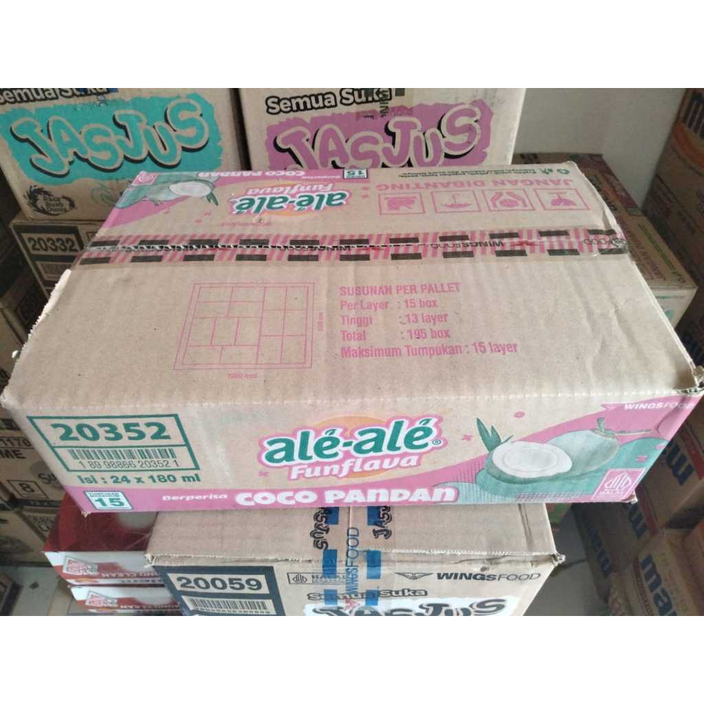 Ale Ale Coco Pandan 1 Dus isi 24 pcs