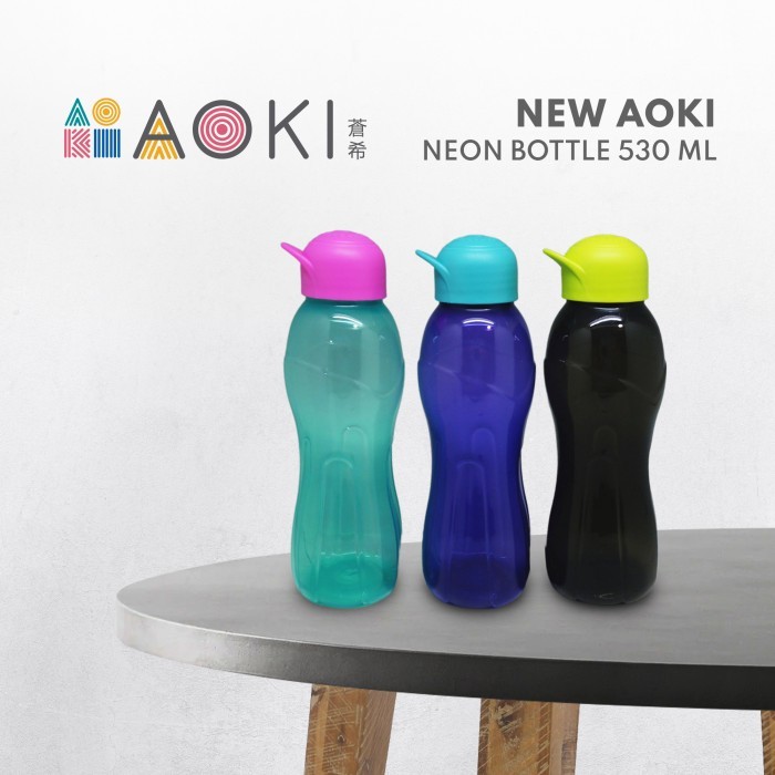 Botol Air Minum AOKI 530ML/Technoplast Botol AOKI Neon/Botol Minum AOKI Technoplast