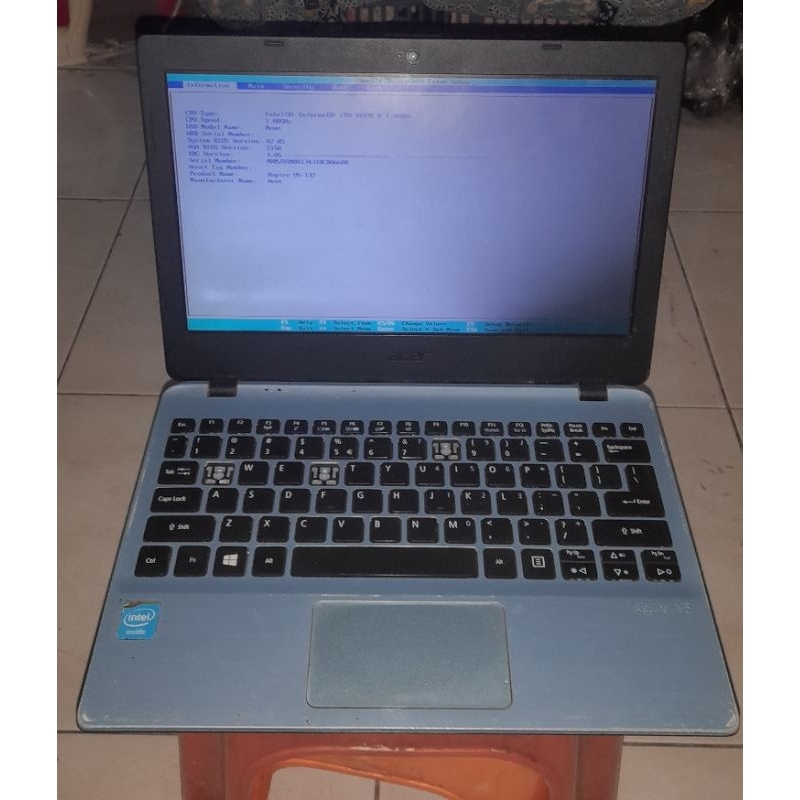 Mesin notebook Acer v5 132