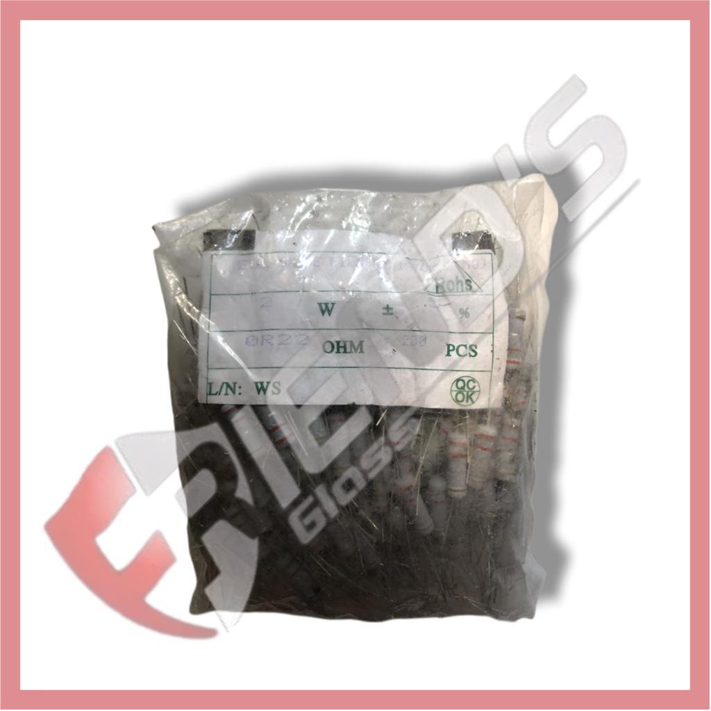 RESISTOR 0R22 OHM 2WATT METAL Oxide 5% RESISTOR 2 WATT 0R22OHM 1 PCS