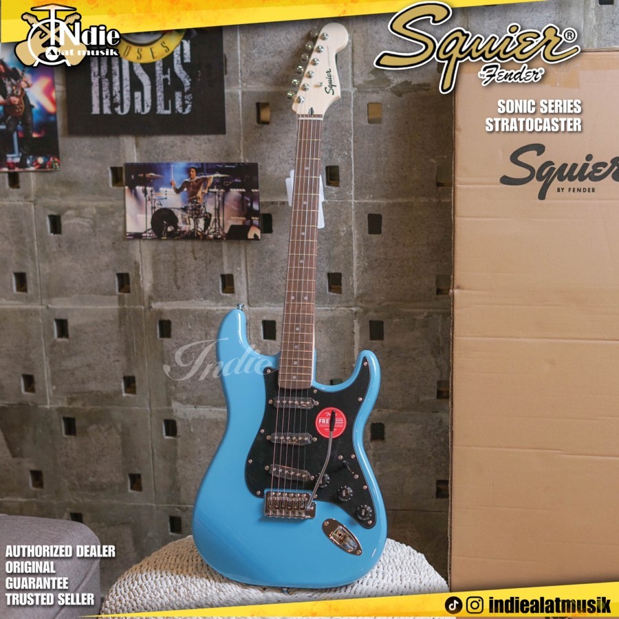 Gitar Elektrik Squier Sonic Stratocaster Laurel FB California Blue