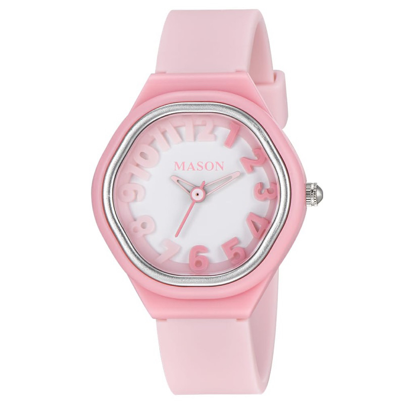 ( BISA COD ) Jam Tangan Wanita MASON 3203 Original Rubber Tali Karet Jam Tangan Fashion Cewek