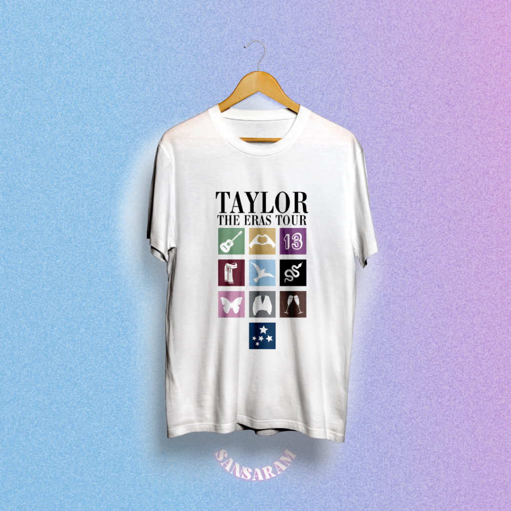 Kaos Taylor Swift Tshirt THE ERAS TOUR Merch Konser