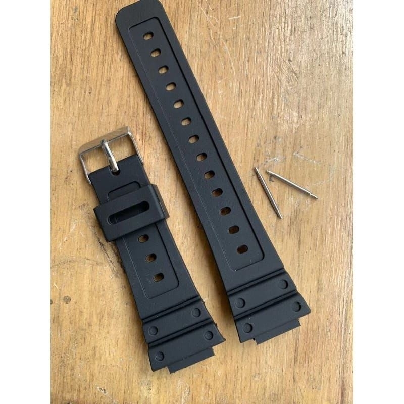 Tali Jam tangan Sanda 6016 Hitam rubber karet
