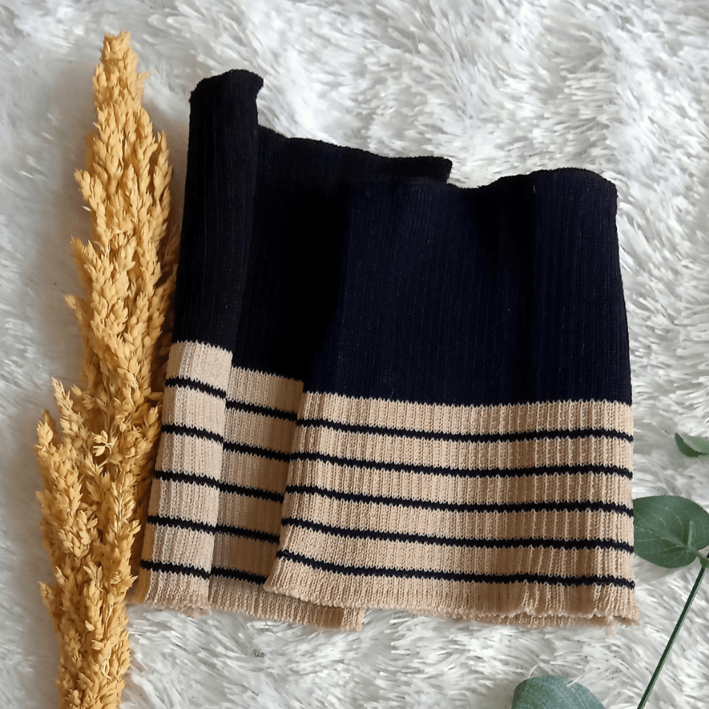 Ciput Anak Strip Usia 3-12 Tahun| Rajut Dalaman Hijab Jilbab Kerudung Inner Perempuan TK SD