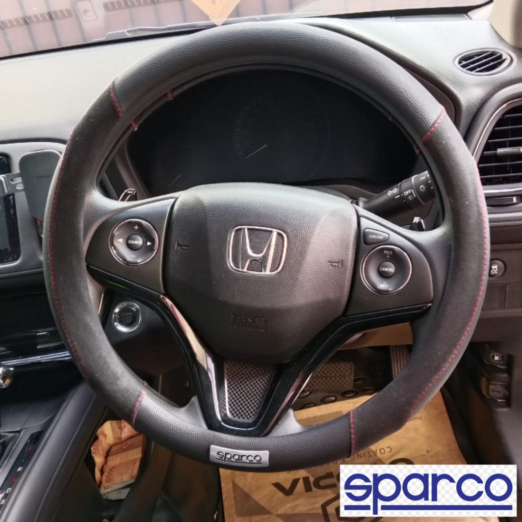 Sparco Sarung Stir Cover Stir Sparco Corsa SPC 1112 BK Original Premium