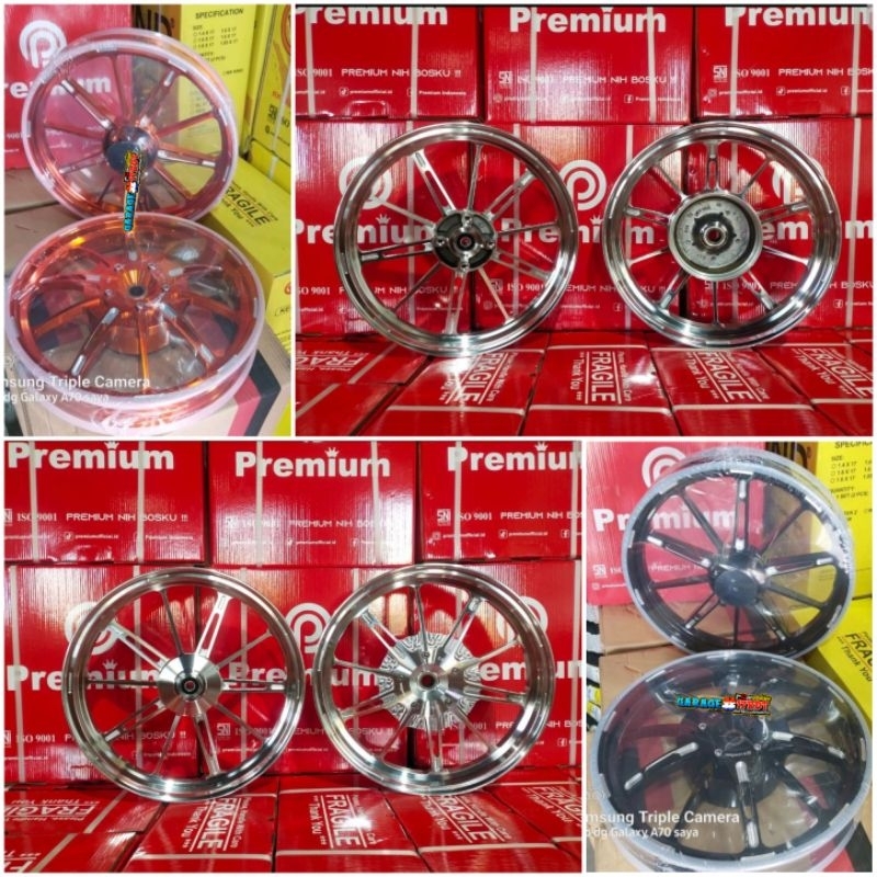 Velg Premium X1R X Mode Palang 10 Ring 14 Matic Honda Vario 125 150 Beat Spacy Scoopy Genio CNC Allo