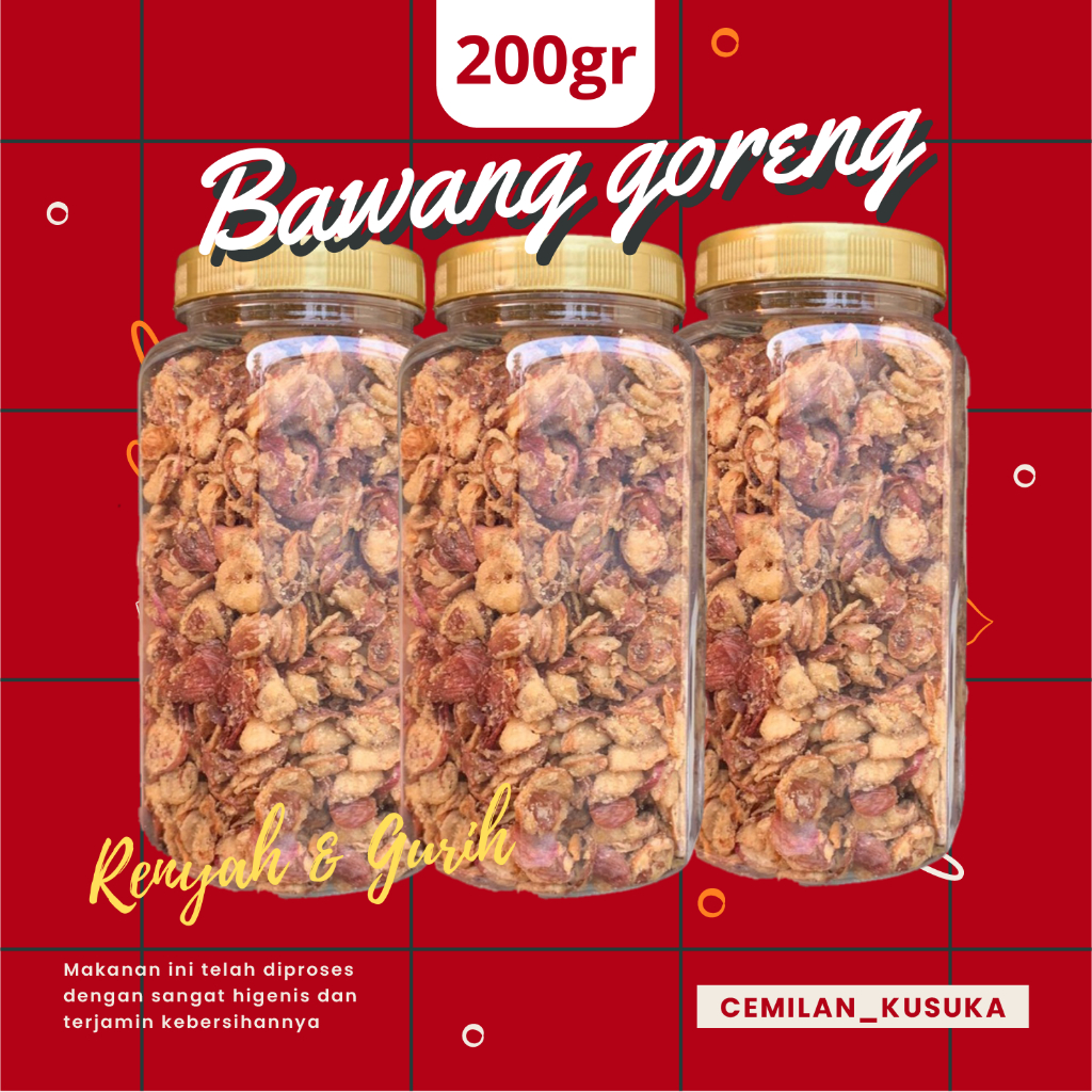 

Bawang goreng toples renyah murah