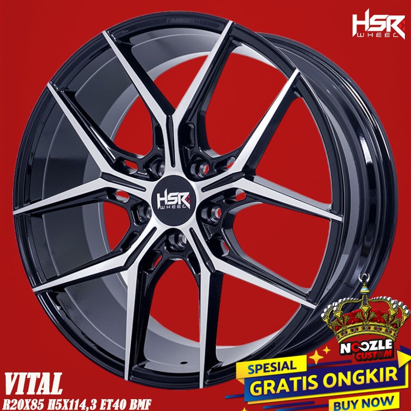 Velg Mobil R20 Lubang 5 PCD 114 cocok Untuk Mobil Accord Alphard Crv