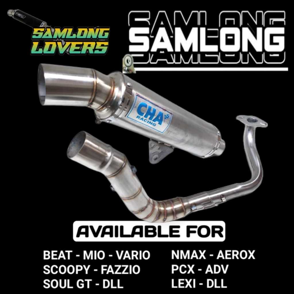 knalpot cha samlong stainless/knalpot samlong/knalpot cha/knalpot samlong beat karbu/knalpot samlong