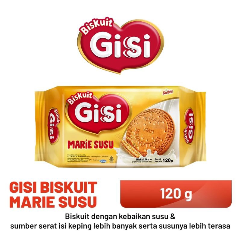 

SALE!!! PROMO!!! GISI Biskuit Marie Susu Pack 120g