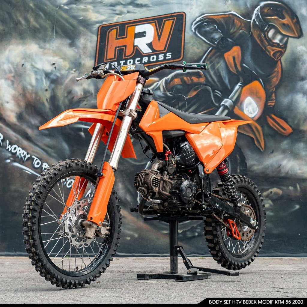 Body Set Trail KTM 85 2020 Bodyset Cover Tangki Body Slebor Depan Belakang HRV KTM 85 2020 / KTM 85 