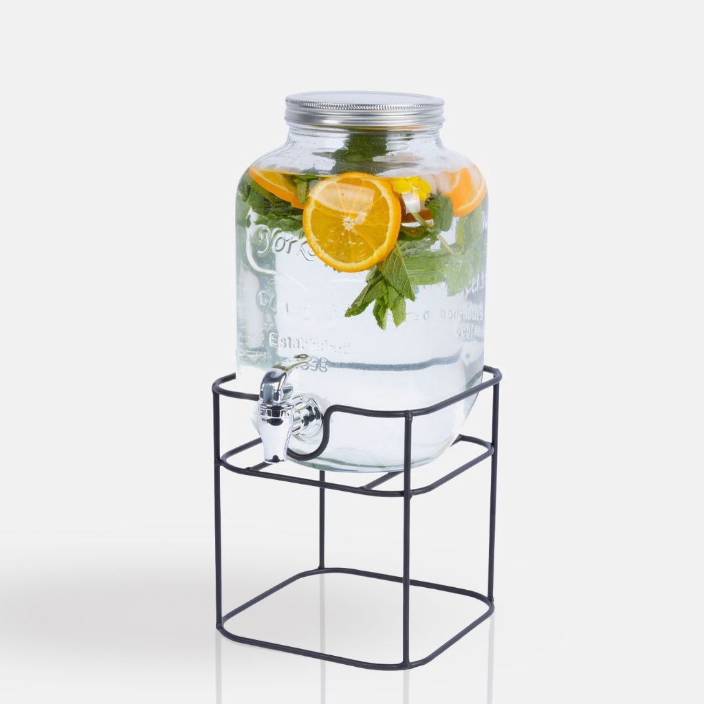 Ticarts Glassware Dispenser 4L 5L 8L- Dispenser Kaca Pesta Estetik Infused Water Juice Jus