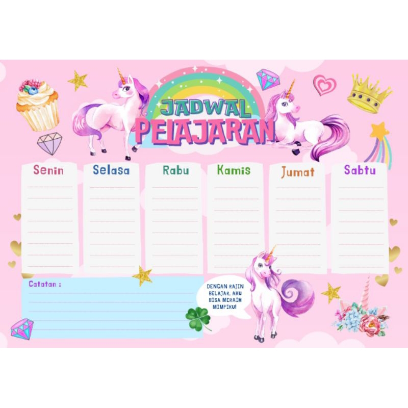 

Jadwal Pelajaran Aesthetic Wipe & Clean - Poster Sekolah