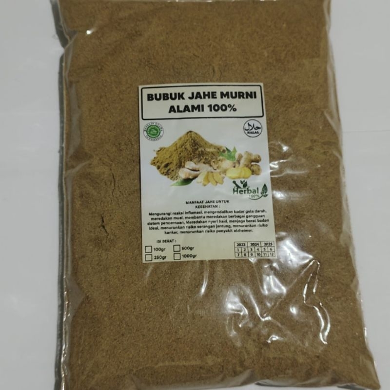 

bubuk jahe asli serbuk jahe murni tanpa campuran 1kg