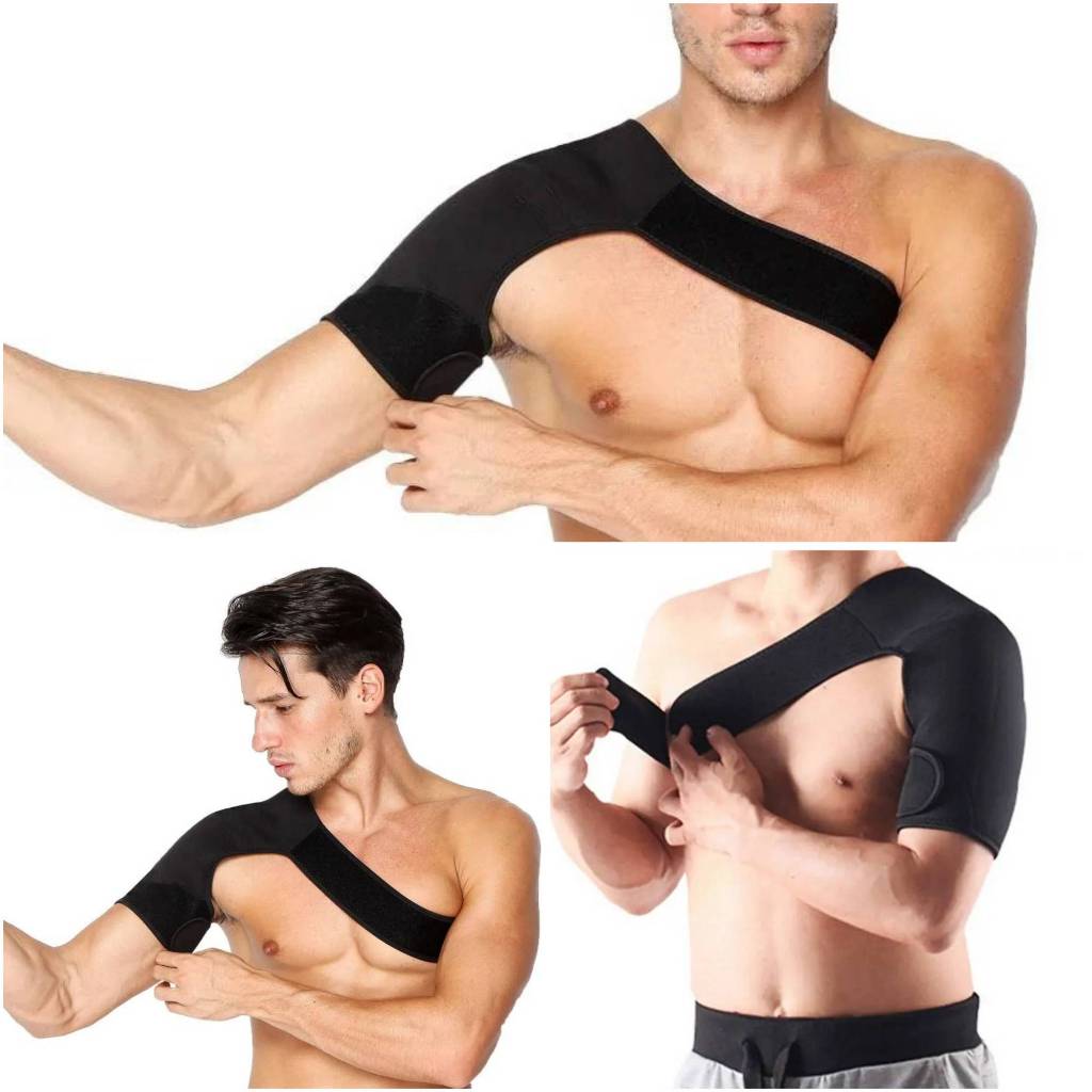 Deker Penyangga Bahu Cedera Olahraga Shoulder Support Deker Pelindung Bahu Voli Futsal Badminton