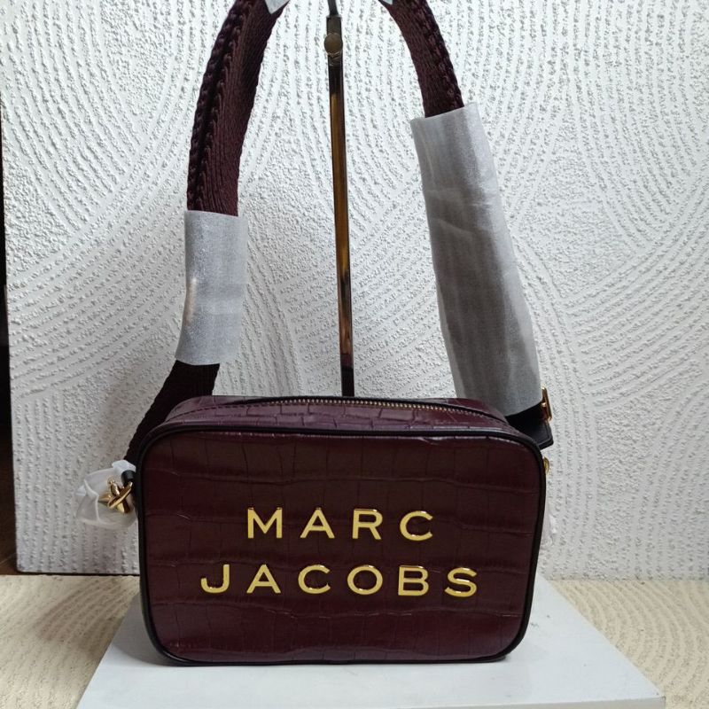 TAS WANITA MJ CAMERA BAG CROCO CROSSBODY SYRAH