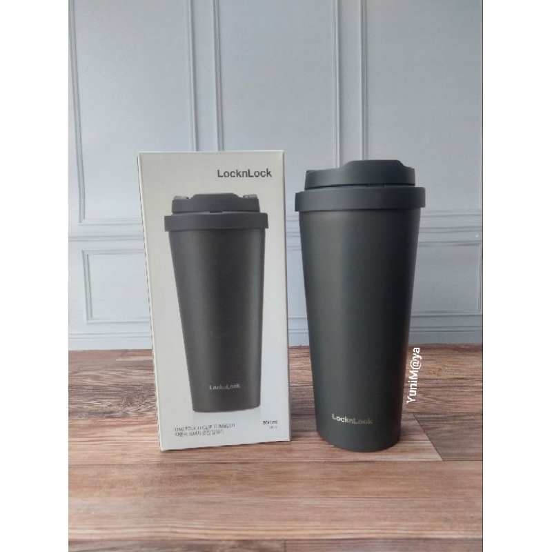 Locknlock one touch clip tumbler HITAM