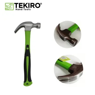 TEKIRO Palu Kambing Claw Hammer Gagang Karet - 8 OZ TEKIRO Palu Ketok Las 20 mm HASTON Palu Karet Be