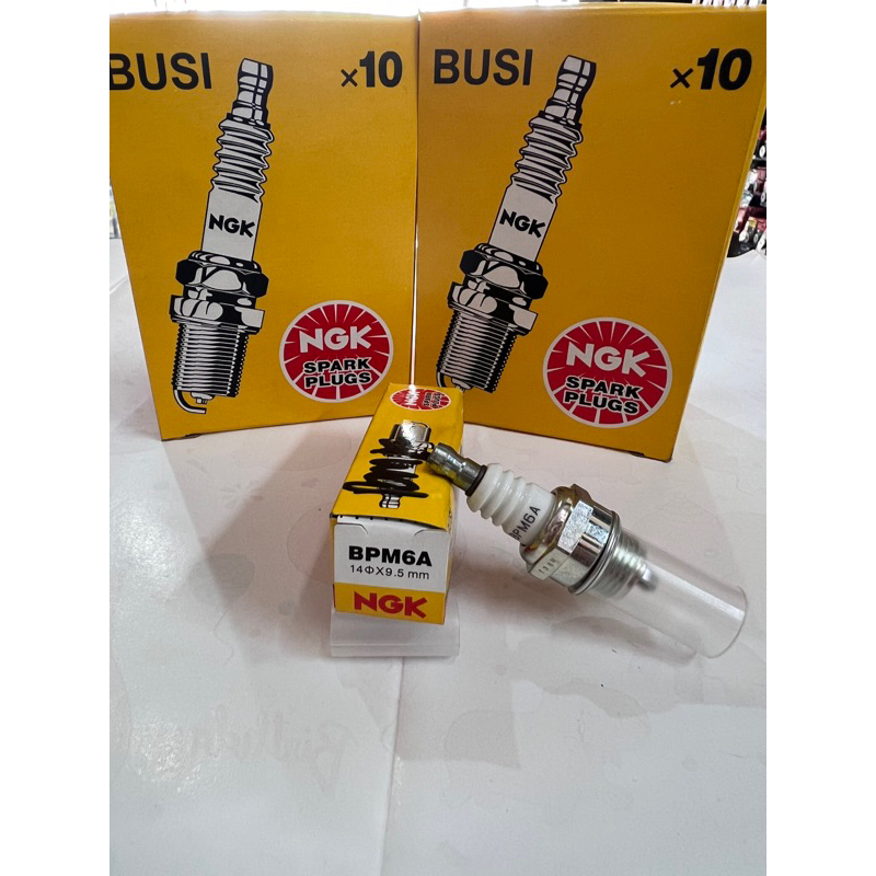 busi asli NGK BPM6A ORI YAMAHA Mesin Rumput Gergaji mesin standard spark plug