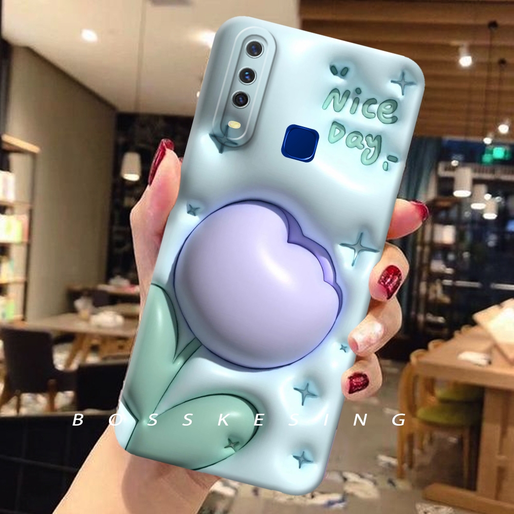 BSK12 - BOSSKESING CASE VIVO Y12 Y15 Y17 CASE MOTIF LUCU Soft case Casing & Cover Hp Case Murah