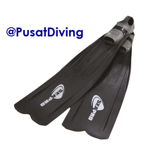 Fins kaki katak - Long fin MAF26 - Hitam SEAPRO