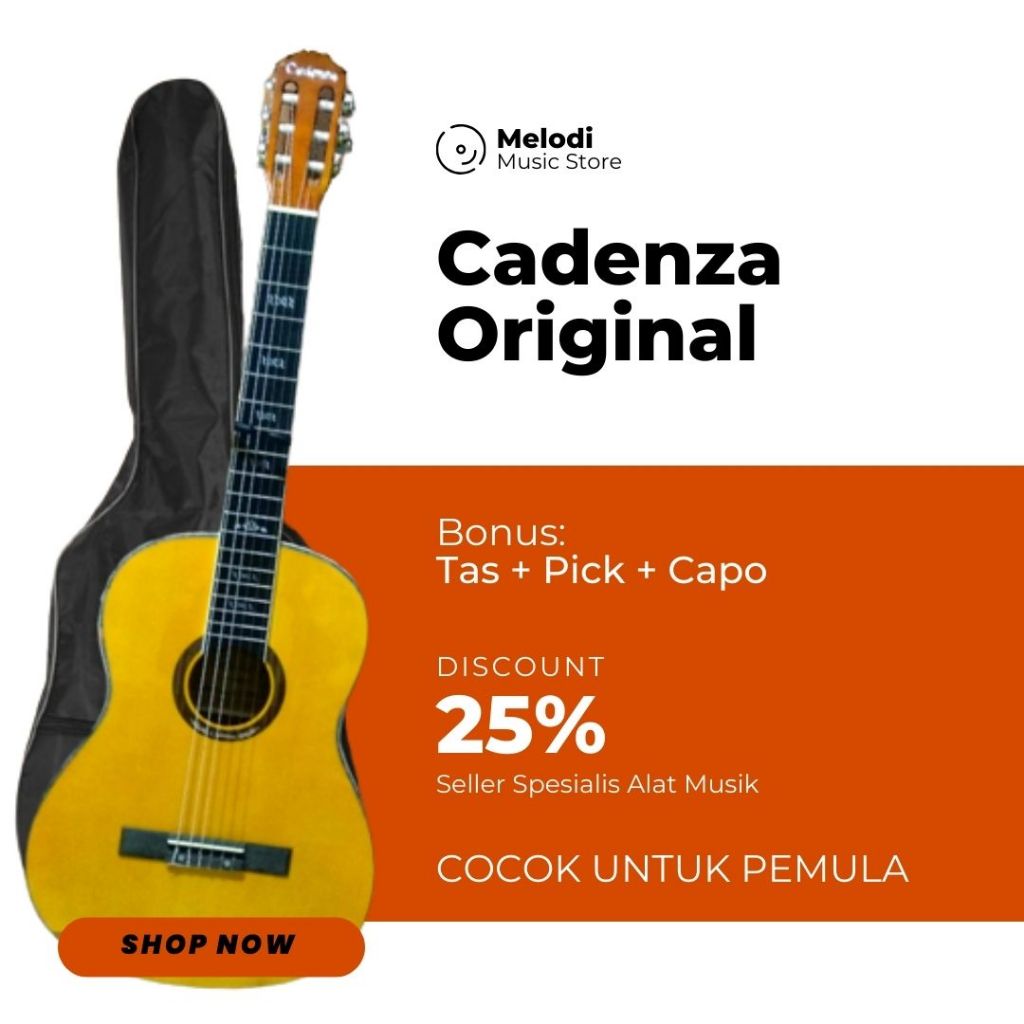 Gitar Akustik Original Classic Klasik Nylon Nilon Premium Limited Original Import Cadenza CE 203