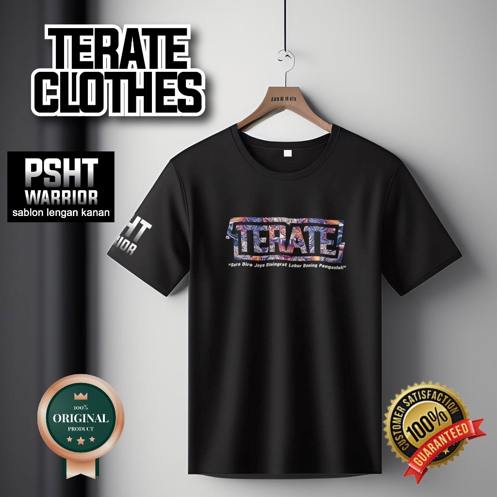 KAOS SH TERATE COTTON COMBED 30S  - KAOS PSHT TERBARU WARRIOR TERATE - TSHIRT KEREN TERATE