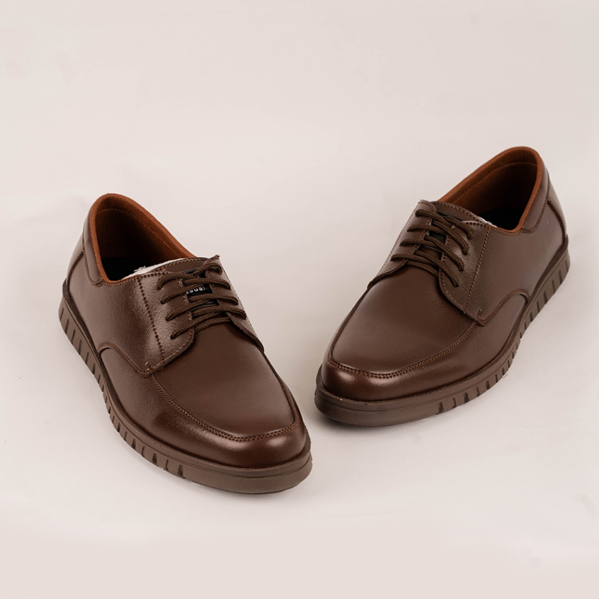 LUXTON - Sepatu Pria Coklat Anti Slip Sepatu Oxford Coklat Sepatu Kerja Sepatu Kantor - CASUALE