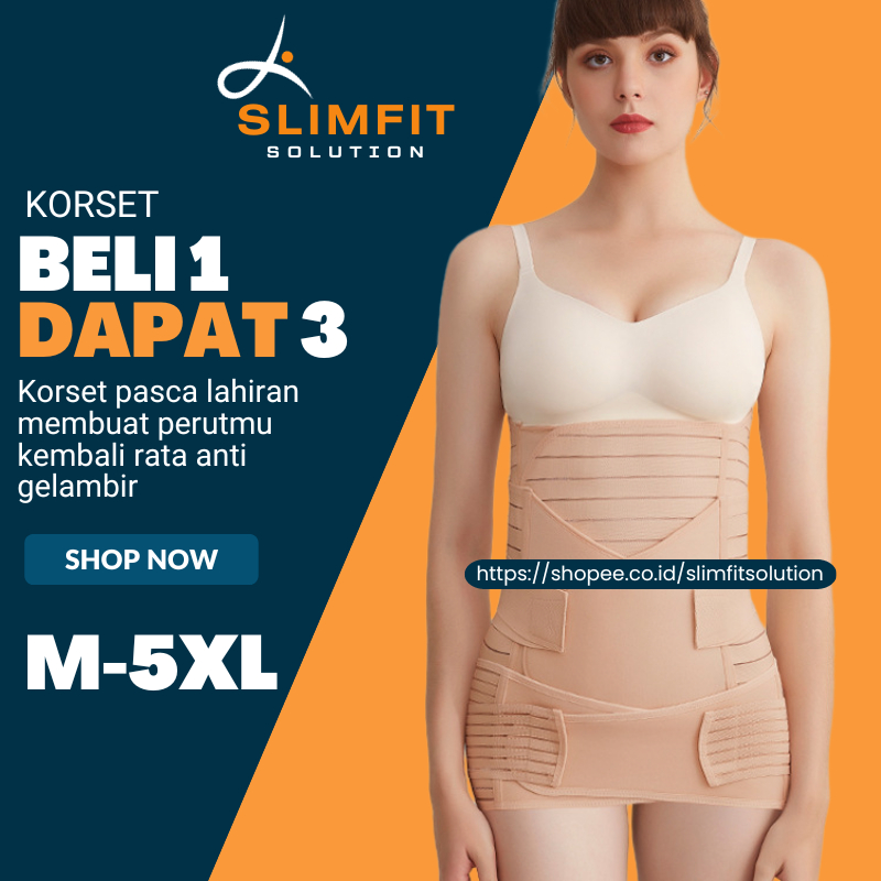 Korset Centing Ibu Melahirkan Pengecil Perut Corset Centing Body Shaper Korset Pospartum Maternity B