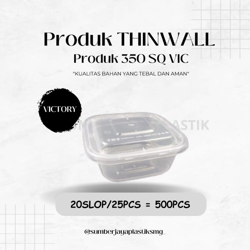 THINWALL 350SQ & 500SQ & 1000SQ & 1500SQ & 2000SQ & 3000 SQ VICTORY (PACK)