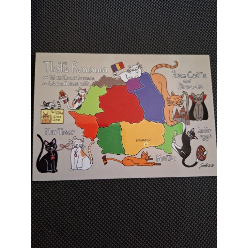 

kartu pos kucing titina/titina cat postcard