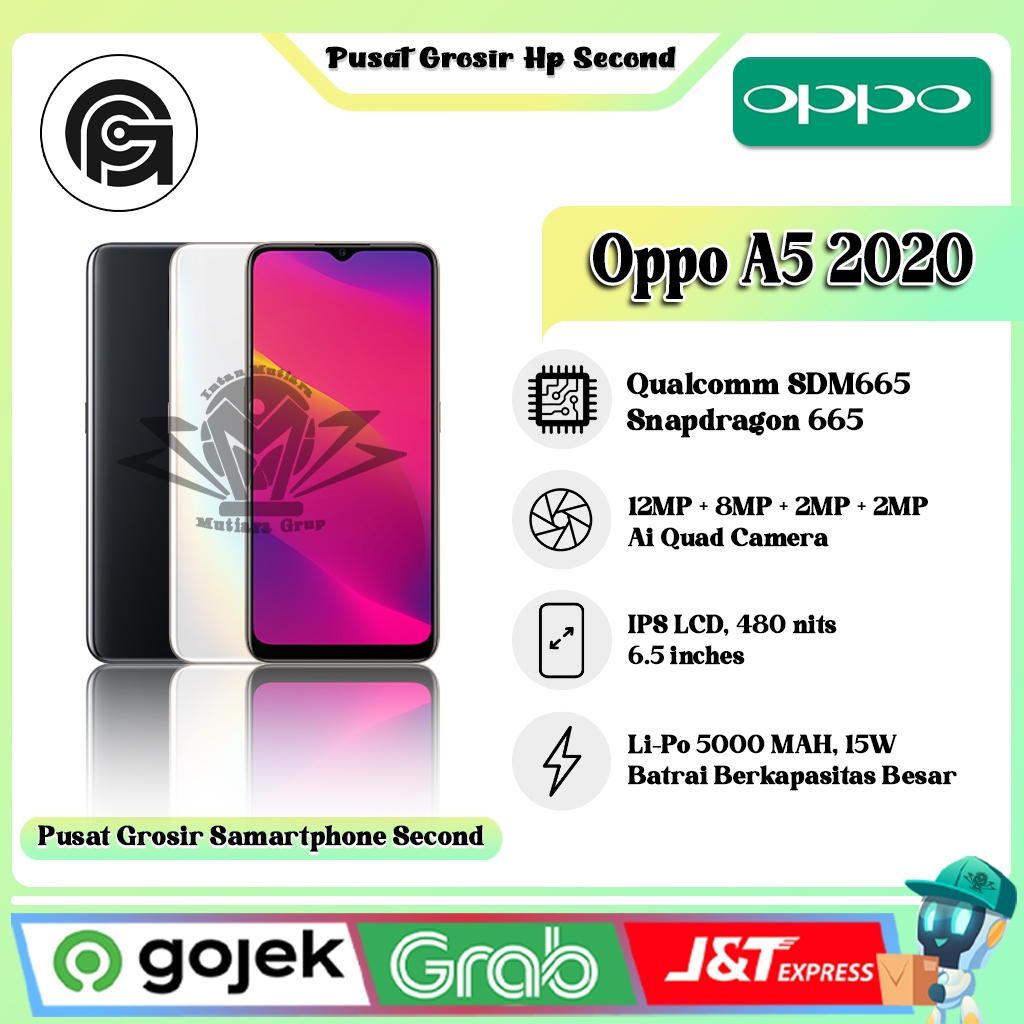 Oppo A5 2020 Ram 4 Rom 128Gb ( SECOND )