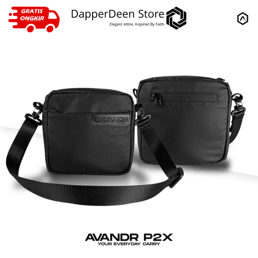 Avandr P2X Tas Dompet Tas Selempang Sling Bag Waist Bag Tas Gadget