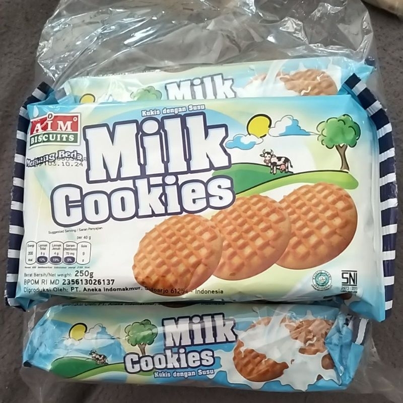 

[AIM BISCUITS] Biskuit Milk Cookies 250 gram