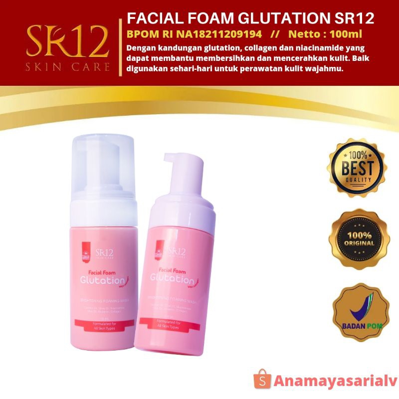 Facial Wash Glutation Sr12 facial wash glutation fasialwash glutation