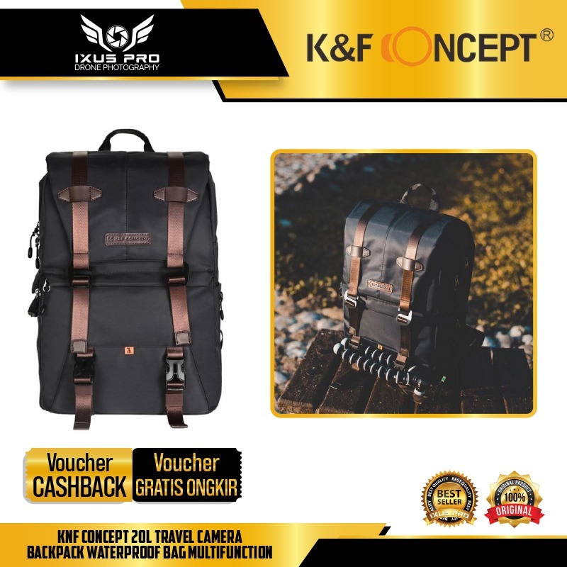 KNF Concept 20L Travel Camera Backpack Waterproof Bag multifunction
