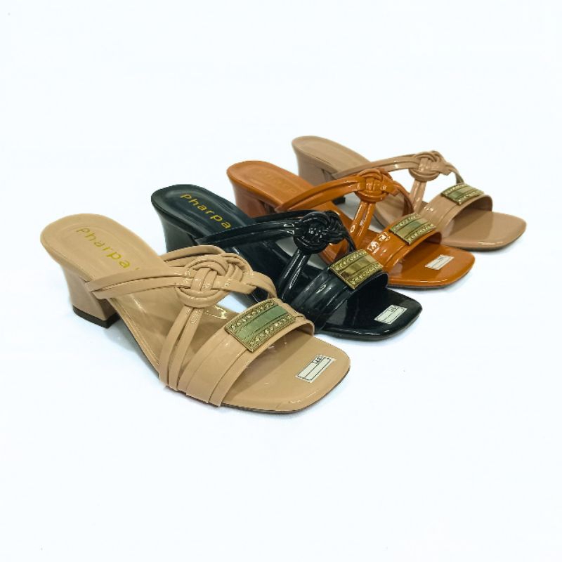 Azh_colletions Monroe Sandal Wanita Heels Tahu / Sandal Heels 5cm