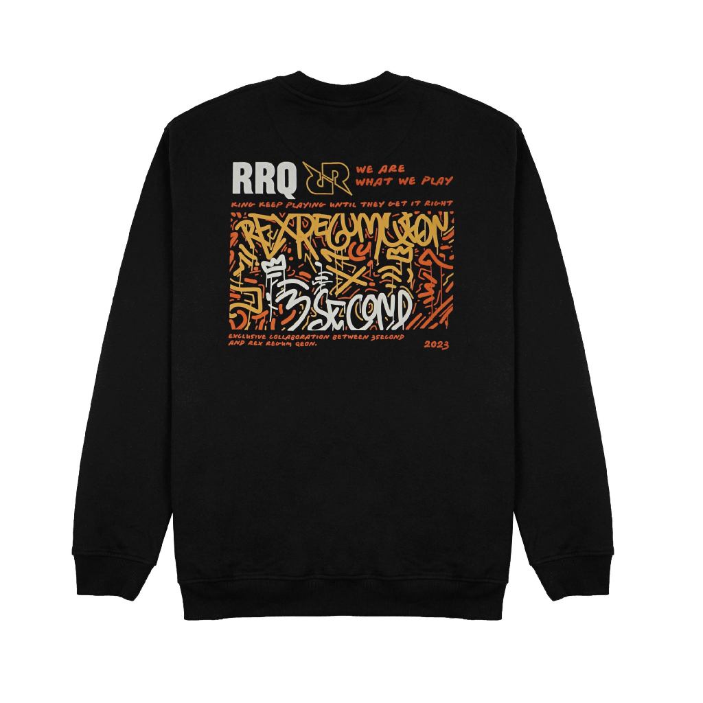 3Second x RRQ Graffity Doodle Crewneck Sweater