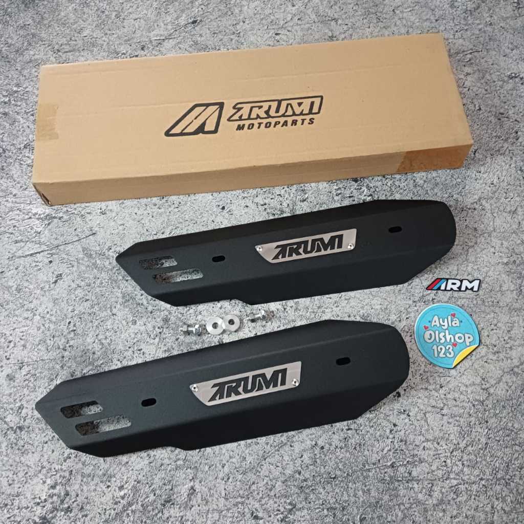 COVER KNALPOT BEAT SCOOPY GENIO ARM ARUMI TAMENG KNALPOT