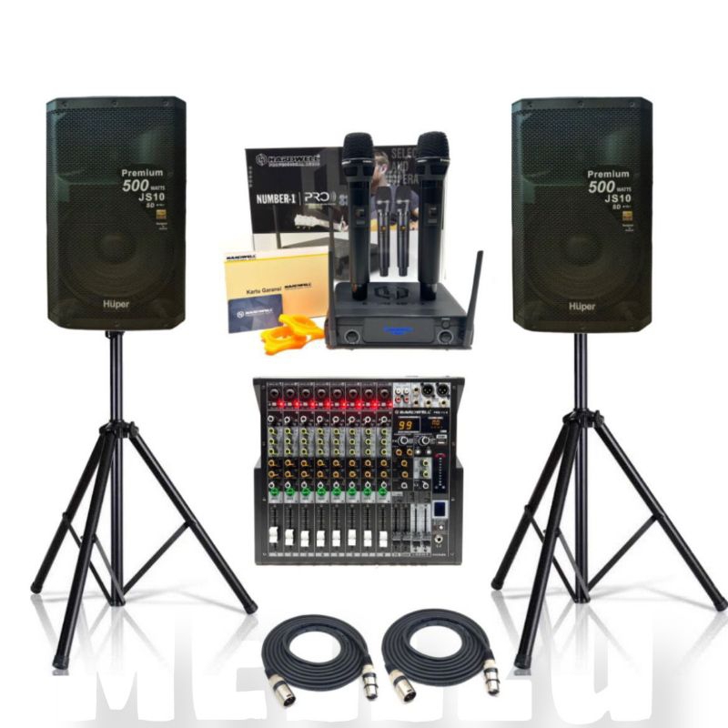Paket Sound Karaoke Huper JS 10 Original 10 inch