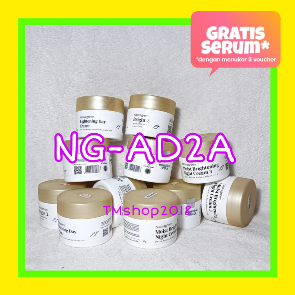 Krim Jerawat Malam Naavagreen NG-AD2A Acne Night Cream 10 gram AD2A by dr Fredi Setyawan Original Sk