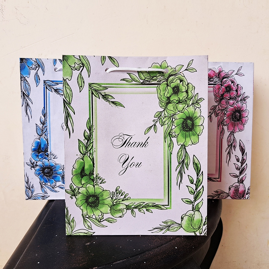 

Paperbag Motif Thank You uk. 20x11x25 Paper Bag Motif Tas Kertas Hajatan Paperbag Murah