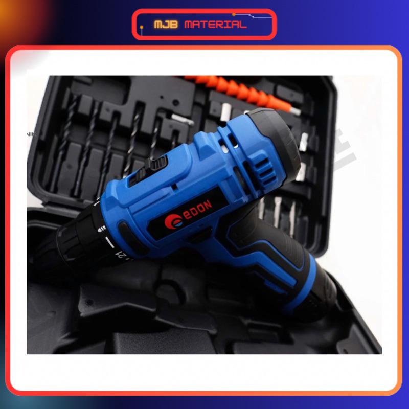Bor Cordless Edon 12V Lithium Lv 3 1210 Koper 2 Baterai