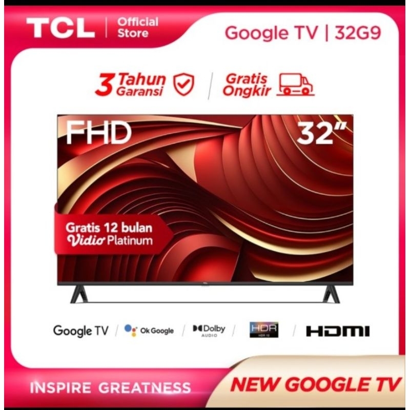 TV TCL Android GoogleTV FHD 32inch 32G9