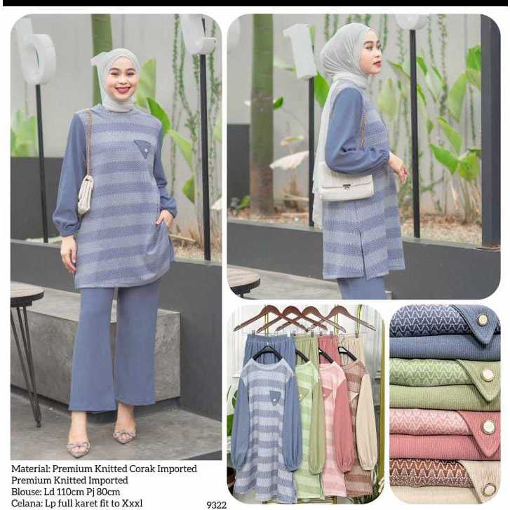 one set knit premium / setelan knit premium