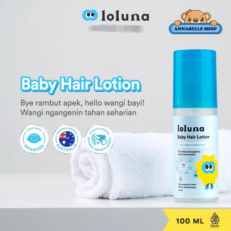 Loluna Baby HAIR LOTION 100ml - spray perawatan rambut bayi anak